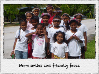 Warm smiles and friendly faces in Peleliu.